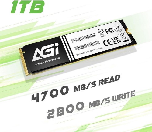 AGI AGI1T0G43AI818-BK SSD - AI818 1TB M.2 PCIE 2280 PCIE 4.0
