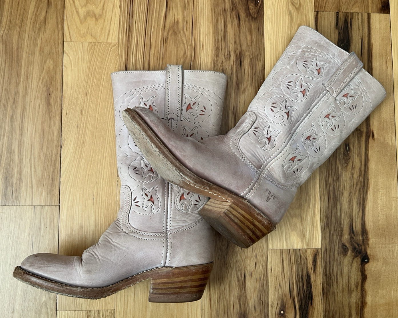 FRYE(フライ)ウエスタンブーツ・ピンクラインストーン FRYE(フライ)ウエスタンブーツ・ピンクラインストーン