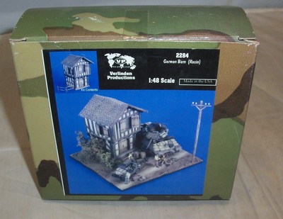 VERLINDEN 1:48 GERMAN 2 STORY BARN TIMBERED FRONT SECTION FOR DIORAMA 2284 NIB