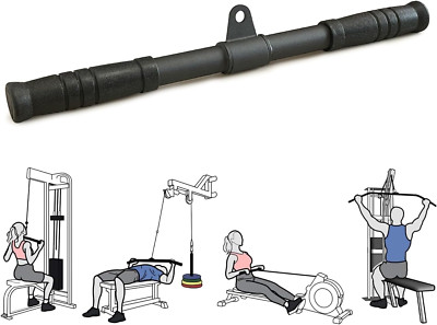 Straight Bar, Pull down Bar 360 Rotating, Lat Pulldown Attachments Cable Attachm