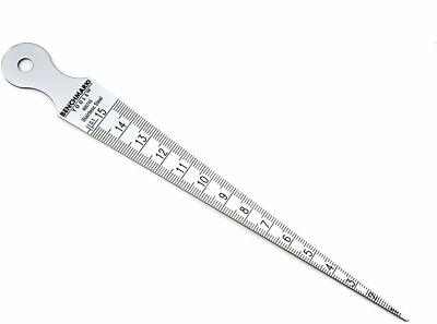 Benchmark Taper Bore Gauge 1-15 mm Range Metric Tempered Stainless Satin Chrome