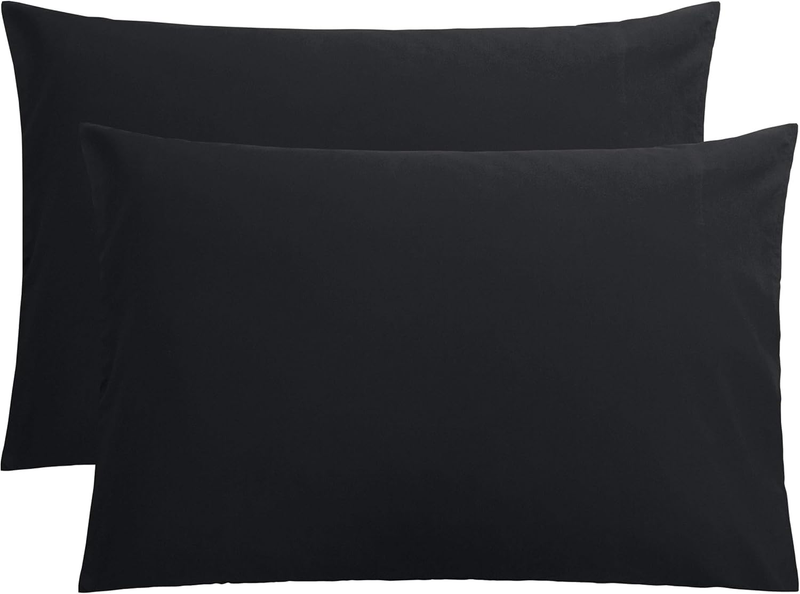 Pillow Cases Queen, Soft Microfiber Pillow Covers 2 Piece Set,...
