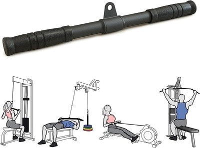 Straight Bar, 360 Rotating Pull Down Bar, Cable Attachments for Cable Attachment