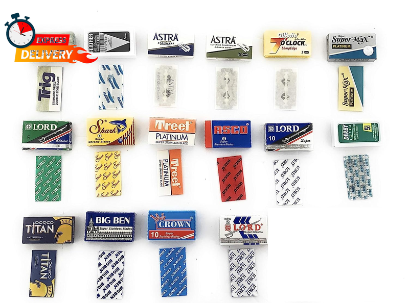 Blade Sample Pack, Variety Of 16 Safety Blades