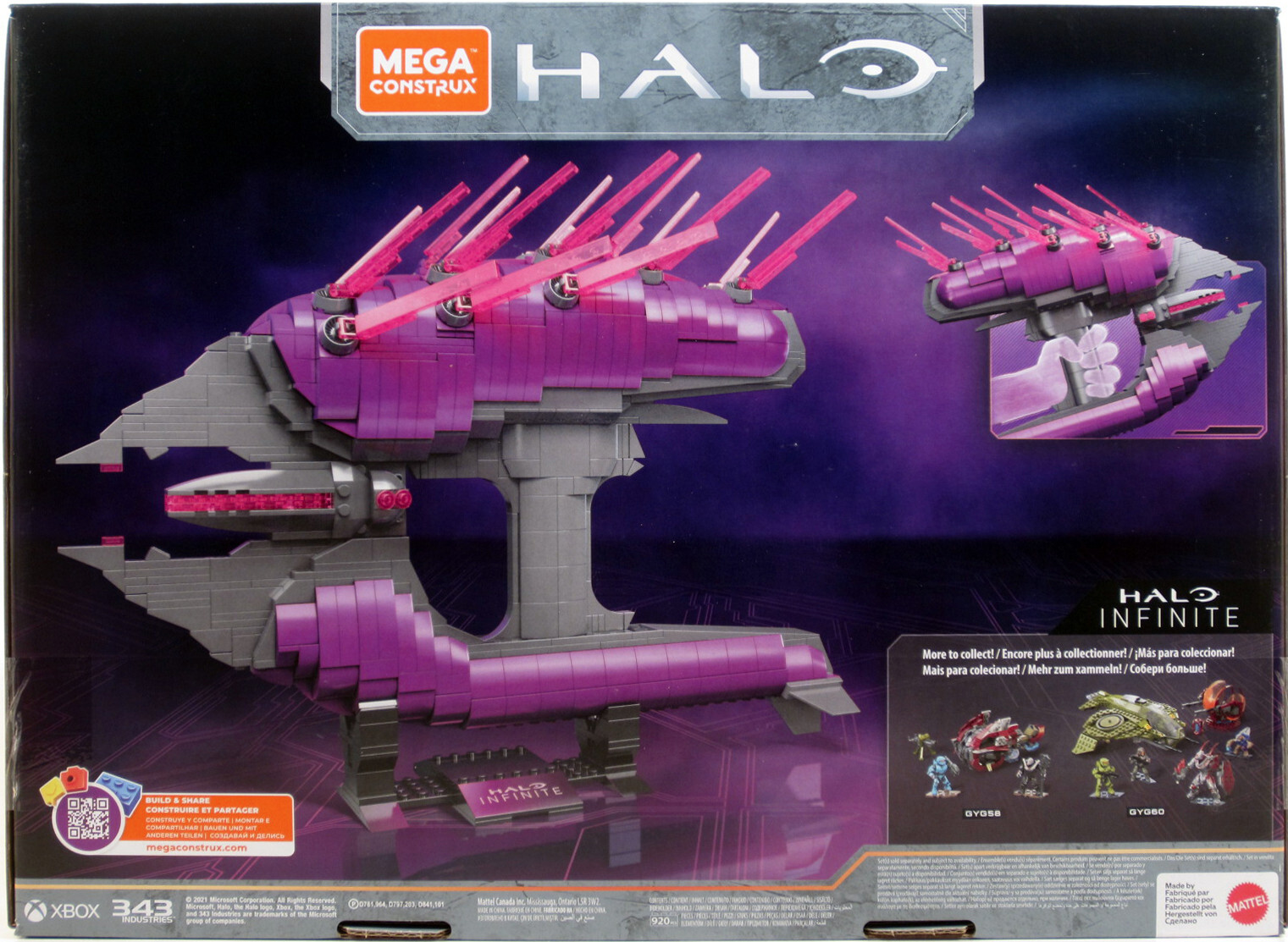 Mega Construx HALO Infinite COVENANT NEEDLER Construction Set 920 pcs HDC30