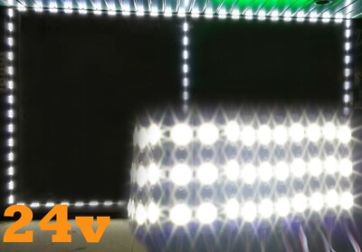 Brightest 24v Storefront Window LED Light White 20ft 30ft 40ft 50ft 60ft + Power