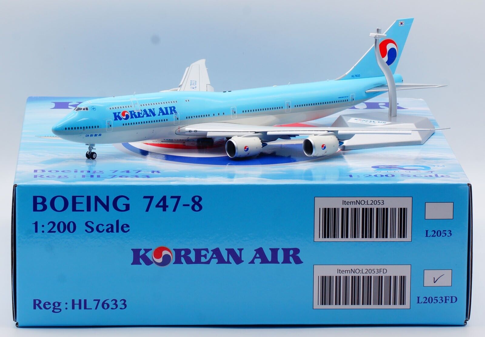 SQ Wings 1:200 Korean Air Boeing B747-8 Diecast Aircraft SQ Wings 1:200 Korean Air Boeing B747-8 Diecast Aircraft