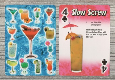 Slow Screw Cocktail Recipe Single Swap Playing Card
