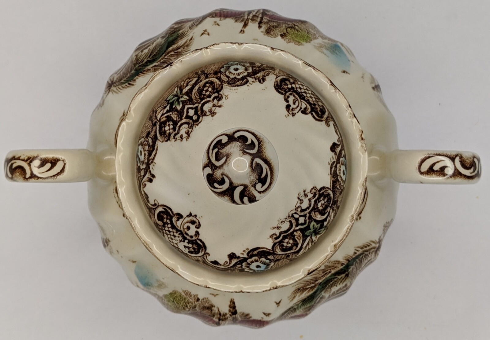 Heritage Hall China Sugar Bowl Spanish American Hacienda 4411 Made in England