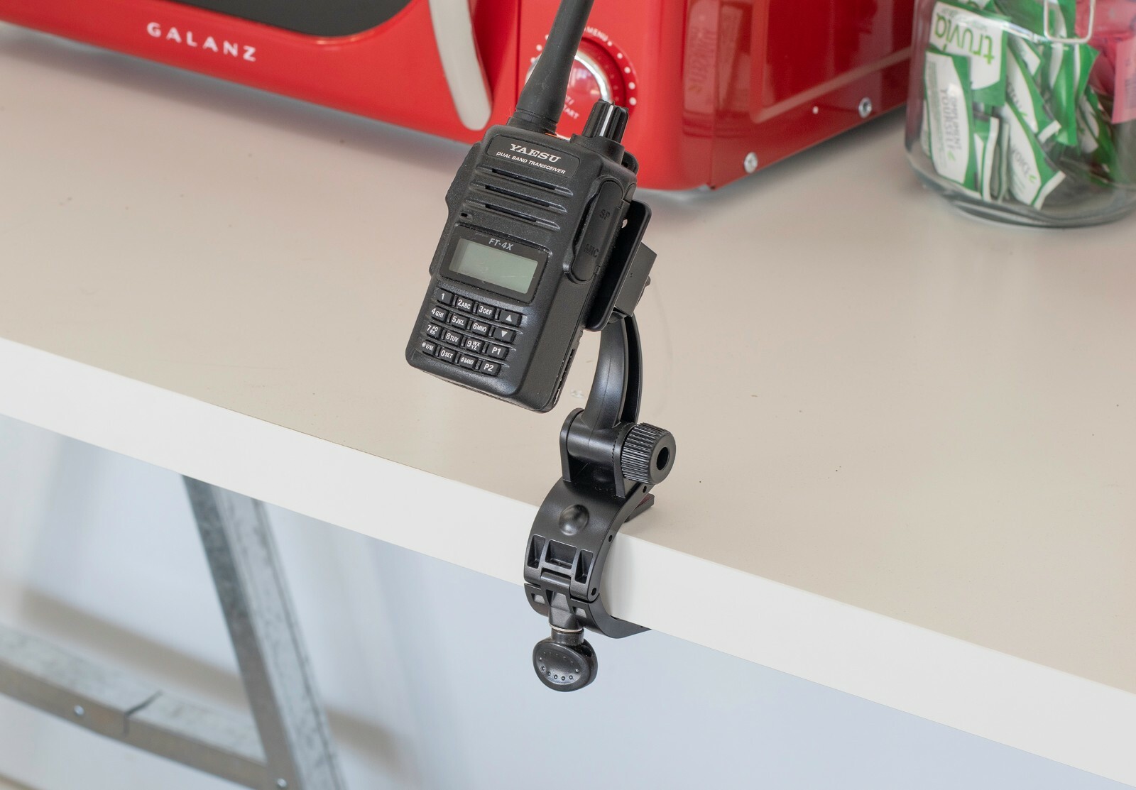 The Edge Table Shelf Mount For BaoFeng Radioddity Arcshell Midland HT