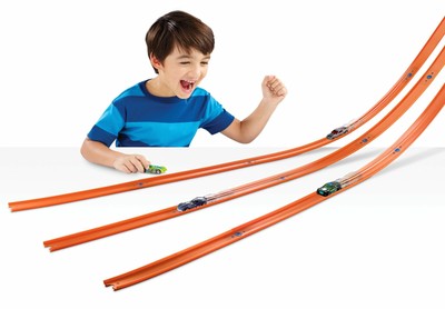 40 Feet Hot Wheels Stunt Track and Builder Play Set Pack w/ Racing Car Toy Kids