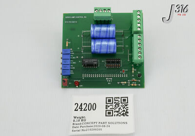 24200 COPLEY CTRLS PCB, SERVO-AMP CTRL BD, 372-36312 (NEW) S/S 372-36314