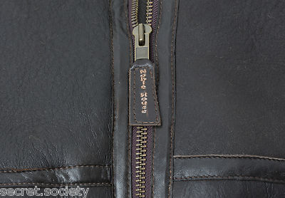 NOBLE HOUSE NEU B-3 SCHAFFELLJACKE FLIEGERJACKE LEDERJACKE WINTER JACKE LEDER BRAUN S M L XL