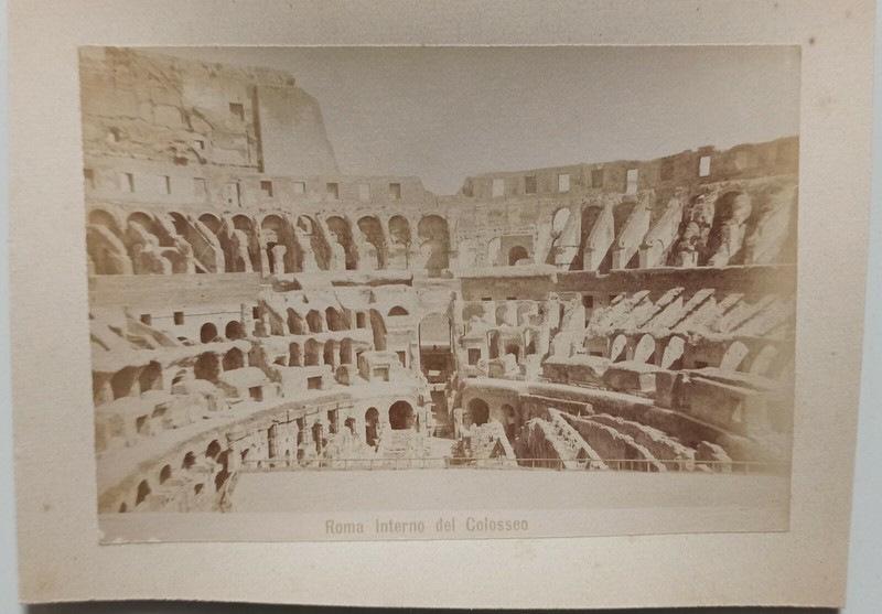 Originale Photo 19 Ã¨Me - Italie Italia Rome Roma Interno Del Colosseo Coliseo 