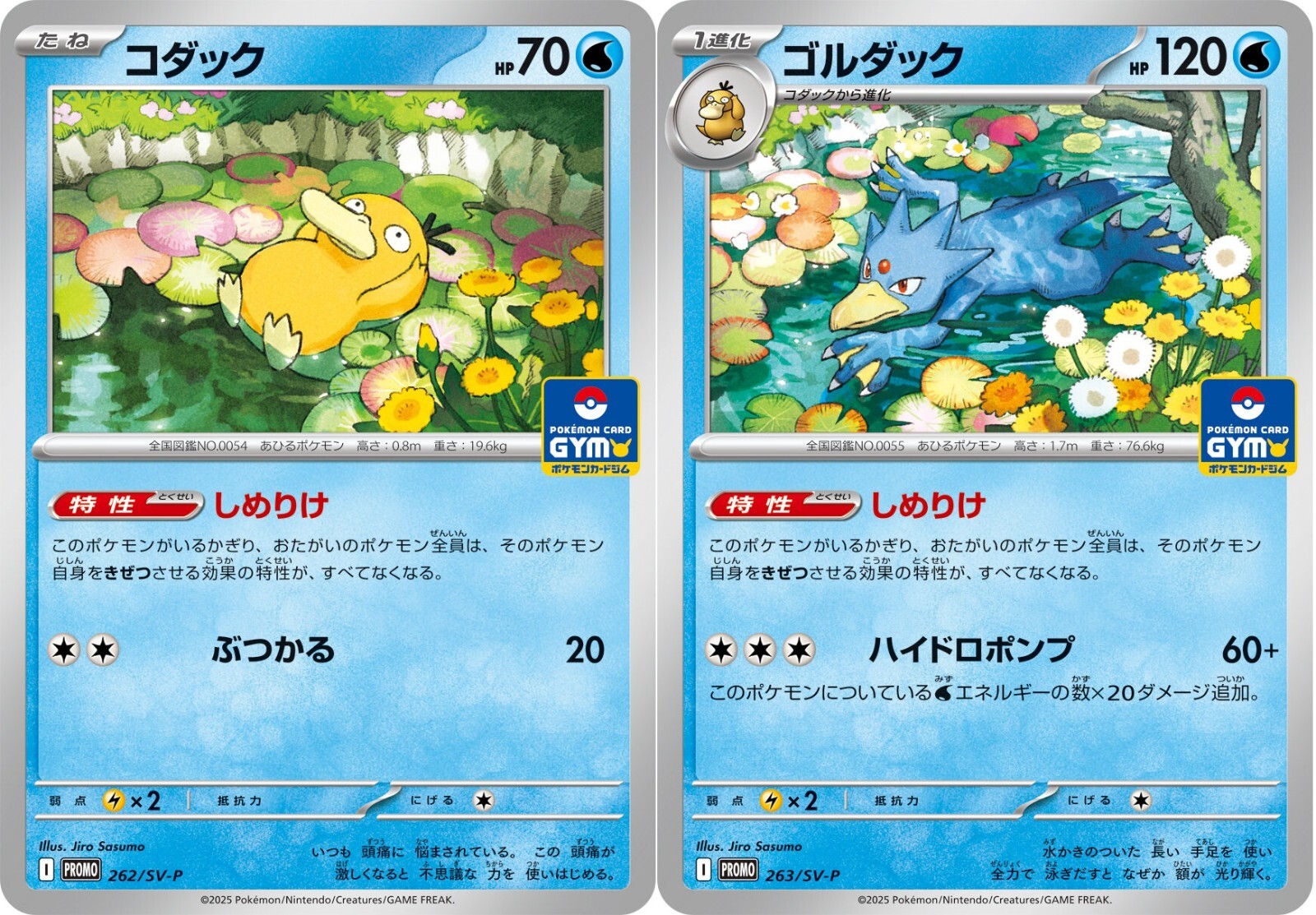 コダック プロモ 262/SV-P CGC　Pristine 10 Pokemon Card Psyduck Golduck Pokemon card Gym Promo set vol