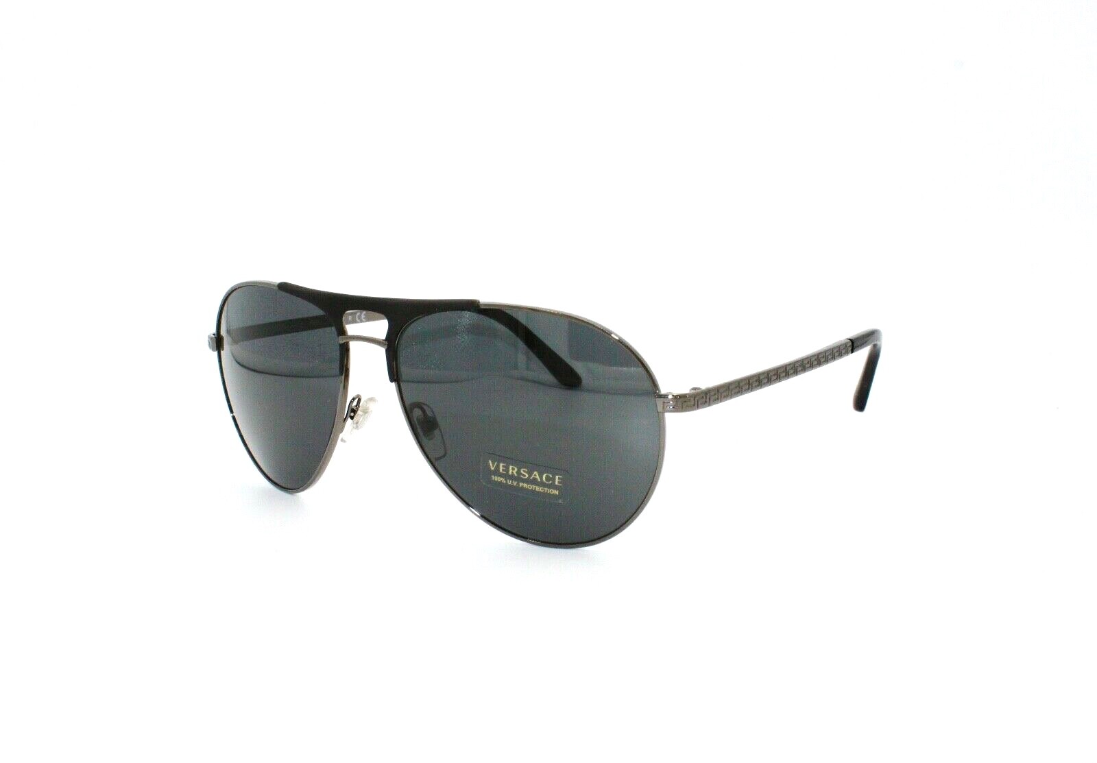 Pre-owned Versace Sunglasses Mod 2164 1001/87 60-15 140 3n Made In Italy In Gray