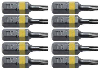 TORX Bit Driver - 1 inch - T10 - (10 Pack)