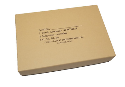 Colt 1911A1 USGI Style Shipping Box for Post-1926 M1911A1