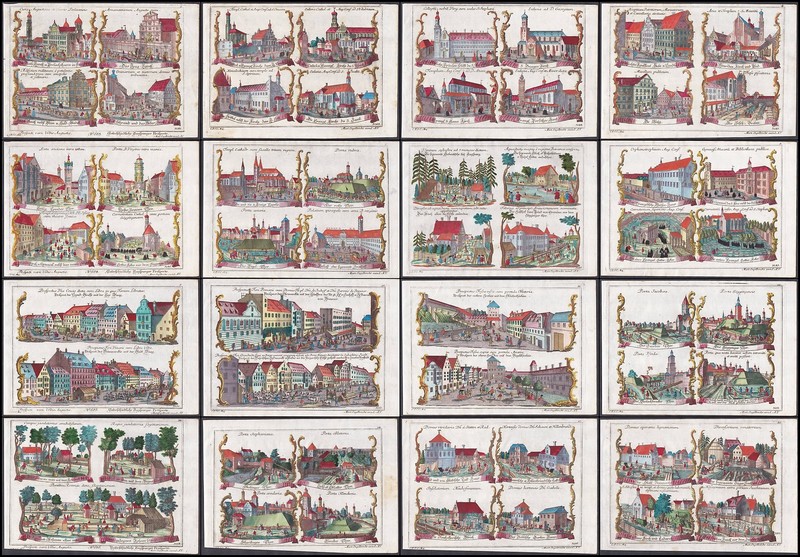 Martin Engelbrecht Augsburger Prospecte Galerie D'Images Affichage Jeu 1740