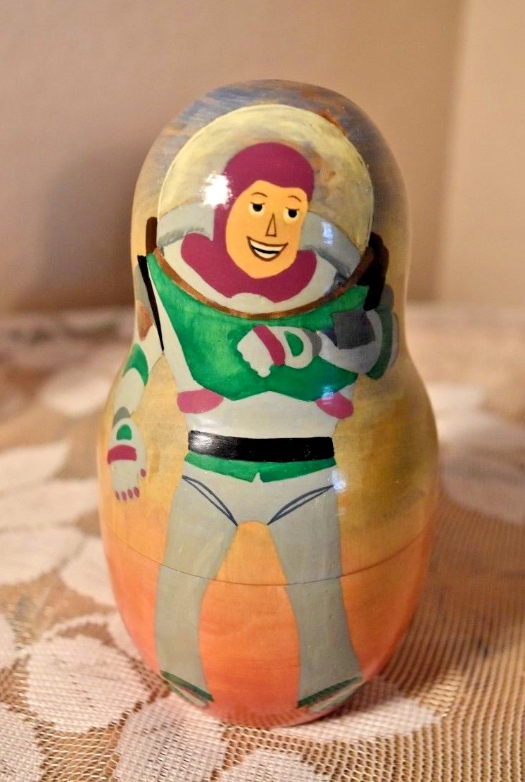 Matryoshka Russian Nesting Doll Disney Toy Story Woody Buzz Rex Slinky Dog 7 P?
