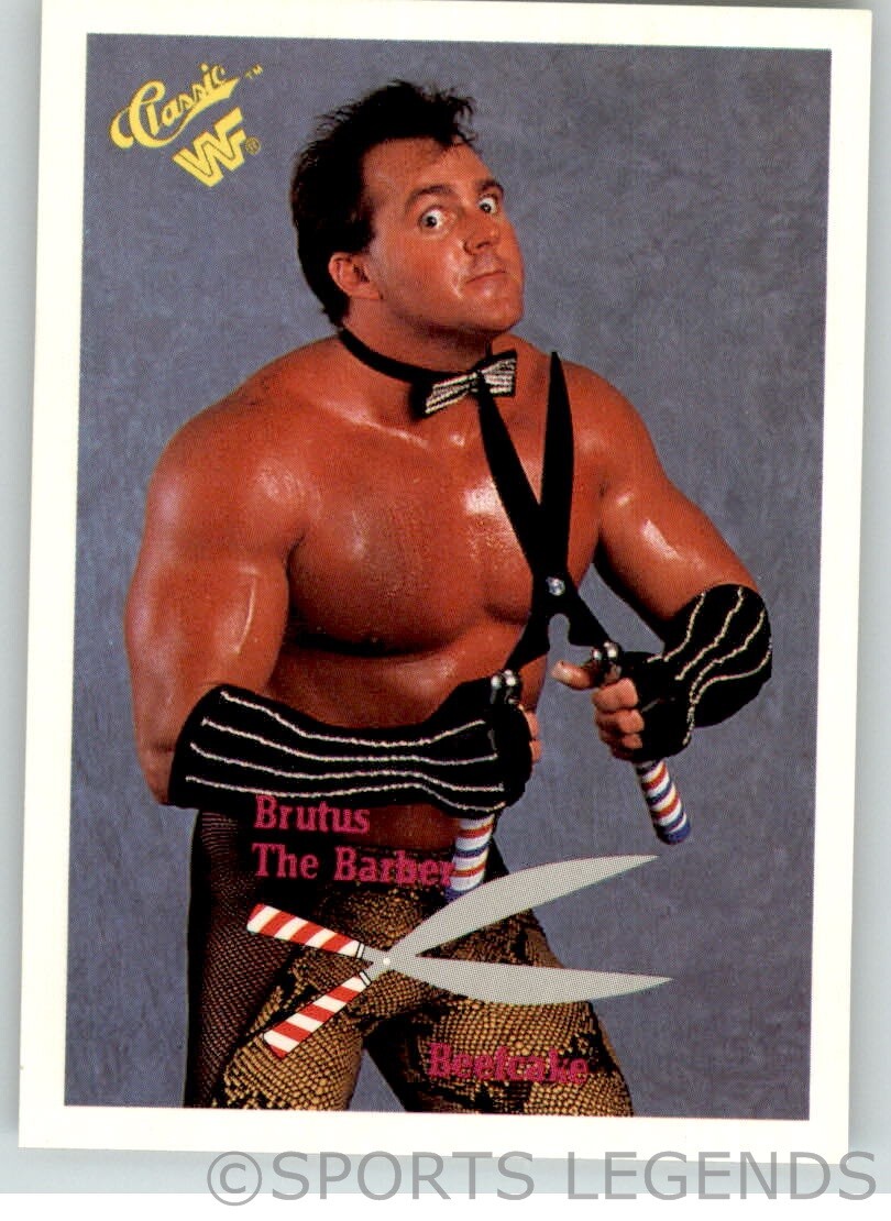 スポーツ BRUTUS THE BARBER BEEFCAKE 1990 Classic WWF WWE #12 Brutus the Barber Beefcake | eBay