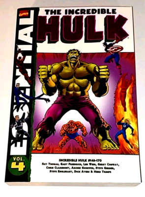 MARVEL COMICS ESSENTIAL THE INCREDIBLE HULK VOL 4 -B&W INSIDE PAGES- SHIPS FREE