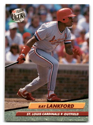 メジャーリーグ　カード　Ray Lankford 1993 Topps St. Louis Cardinals Baseball Card #386 Ray