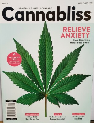 Cannabliss June July 2020 Issue 4 Relieve Anxiety Wellness FREE SHIPPING CB