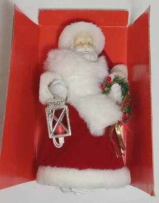 Eluceo Vintage Animated Santa Christmas Tree topper, lights up and waves
