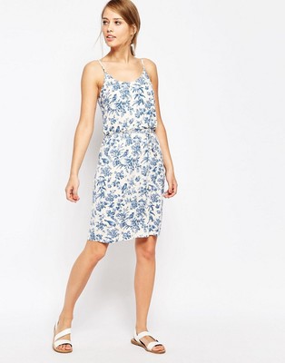 NEW OASIS FLORAL BIRD PRINT CAMI DRESS CASUAL SUMMER HOLIDAY LOOK M UK 12