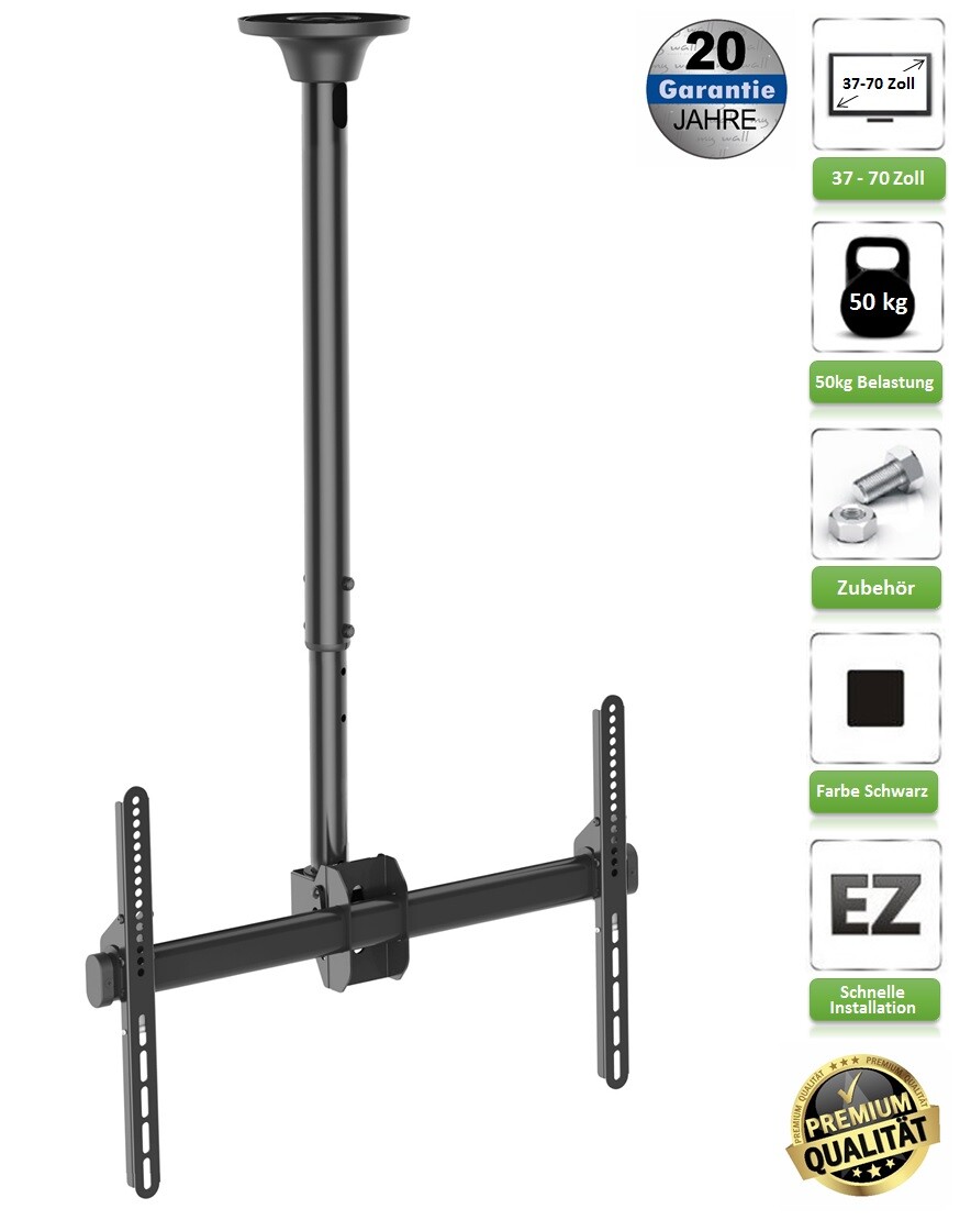 TV Fernseh Deckenhalterung A161 für SAMSUNG 50 Zoll UE50NU7090 UE50RU7419UXZG