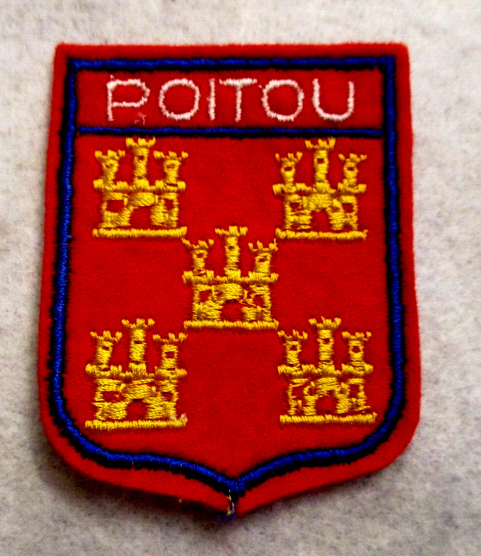 Ecusson Poitou â¦ Region â¦ Nouvelle Aquitaine â¦  BrodÃ© â¦