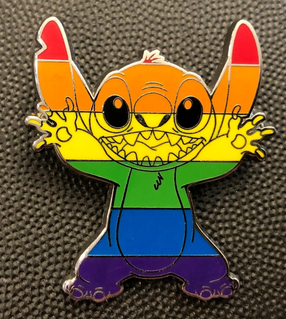 Disney pin 142679 Rainbow Lilo & Stitch Disney Store Pride