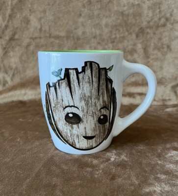 Marvel Studios Ceramic I am Groot Double Sided XL Ceramic Mug 25oz White/Green