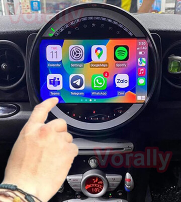 FOR MINI COOPER 2008-2010 ANDROID AUTO APPLE CARPLAY CAR STEREO GPS NAVI RADIO