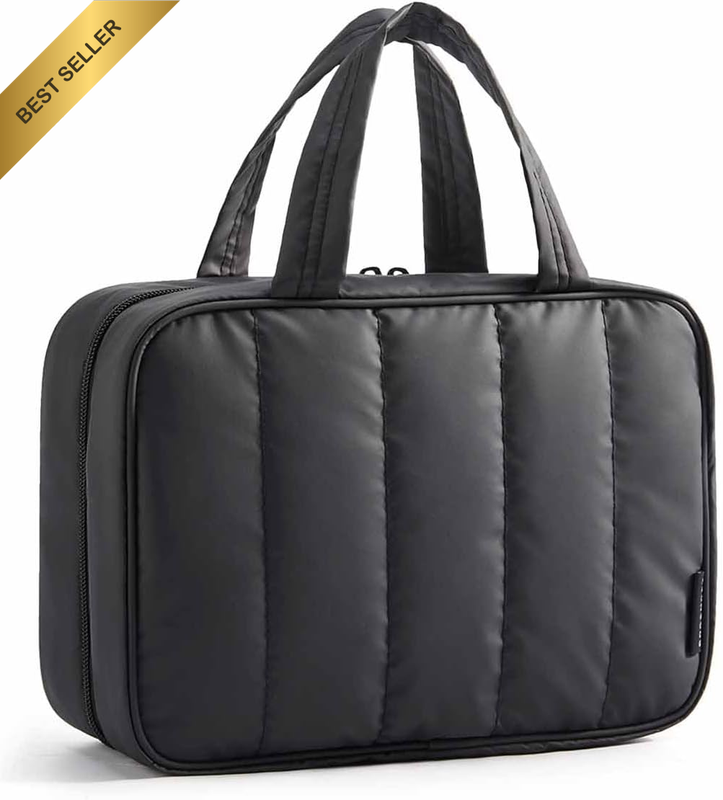 Travel Toiletry Bag for Women, Portable Hanging Hook Makeup Bag Organizer, Water