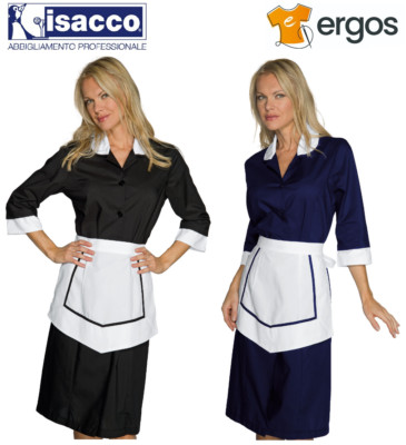 Isacco Camice KINSHASA con Grembiulino Domestica Pulizie Hotel Alberghi Colf