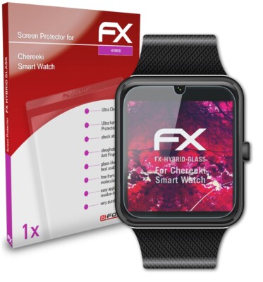 atFoliX Verre film protecteur pour Chereeki Smart Watch 9H Hybride-Verre
