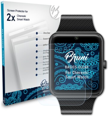 Bruni 2x Écran protecteur pour Chereeki Smart Watch Protecteur d'écran