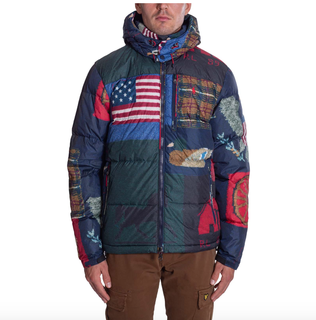 Polo Ralph Lauren Water Repellent Quilted Patchwork 700 Down