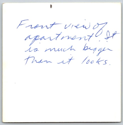 Vtg Color Snapshot Apartment Building Exterior Stairs Roses Garden Home 1960s — additional view