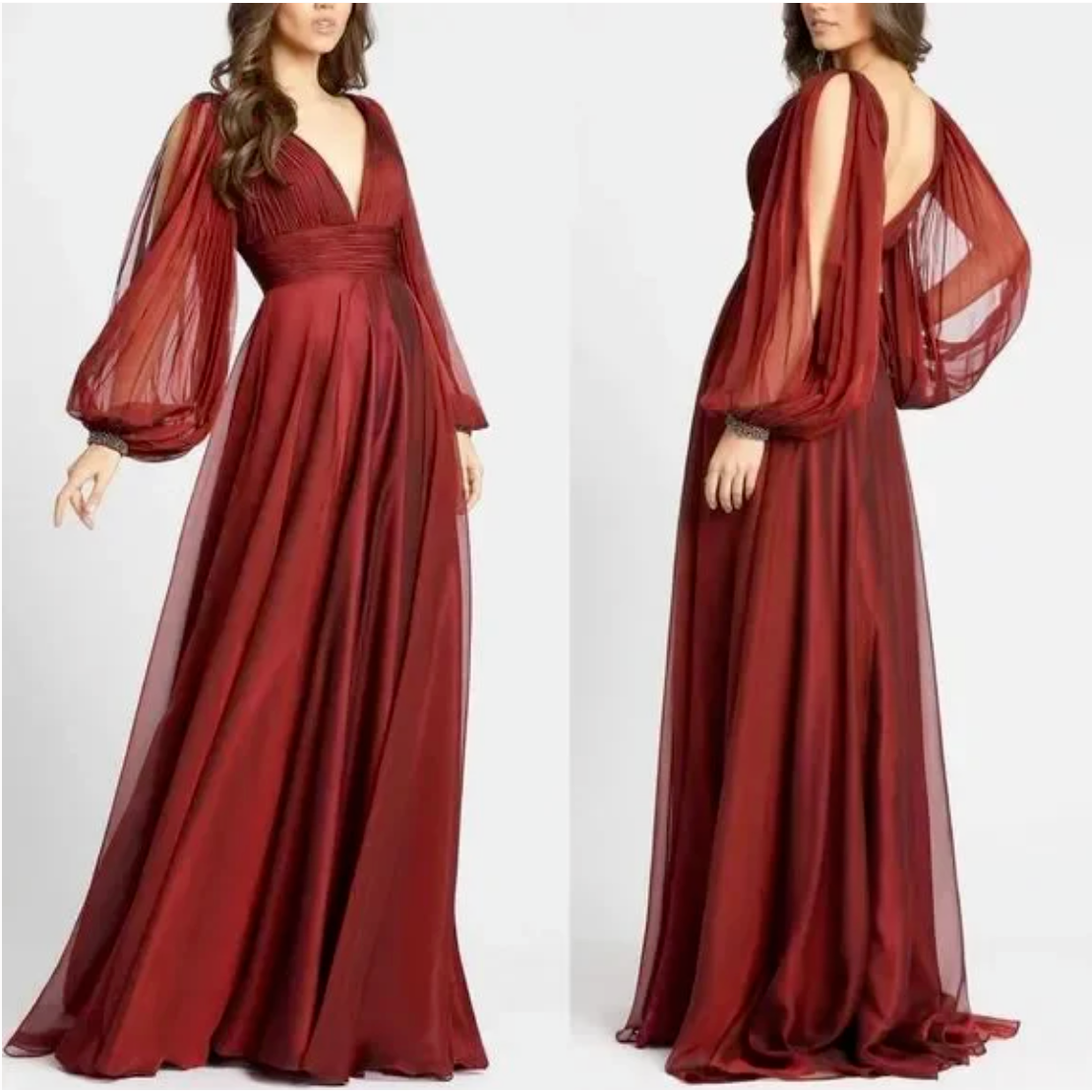 【MACDUGGAL】ハイネック ロングスリーブ 装飾ガウン $_57.PNG?set_id=880000500F