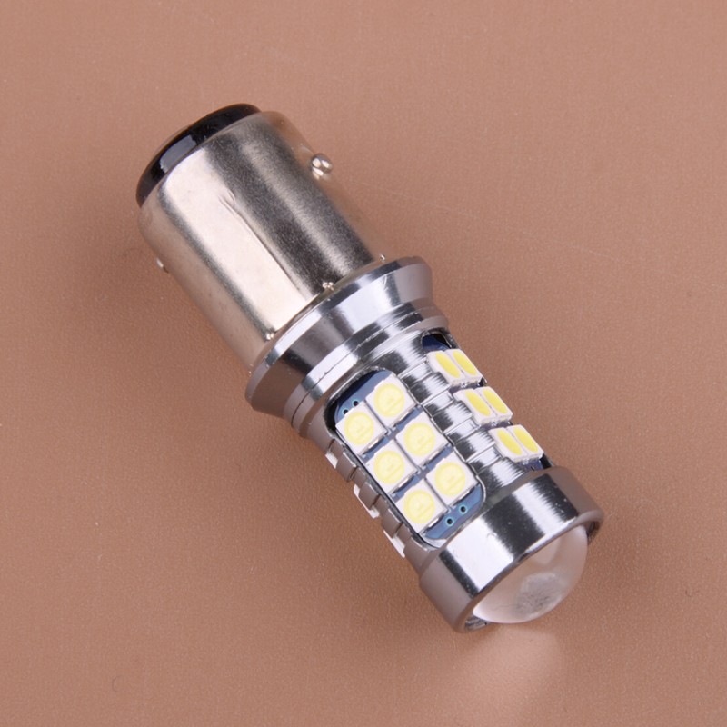 1pcs Ba20d 27smd Ampoule De Phare Moto Ã  Leds Hi/Lo Beam Pour Voiture