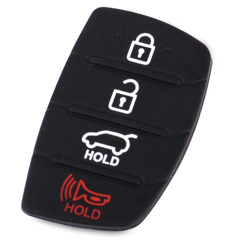 AutoschlÃ¼Ssel Tastenfeld Gummi Pad FÃ¼R Hyundai 4 Tasten Fernschluessel