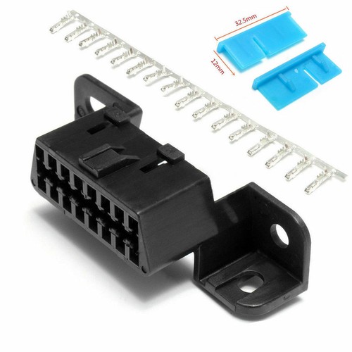 OBD2 Serial Port 16Pin Female Connector Data Link Auto Adapter Plug ...