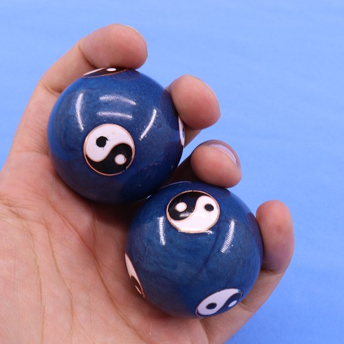 2x 45mm Chinese Baoding Ball Exercise Healthy Stress Relaxation Therapy