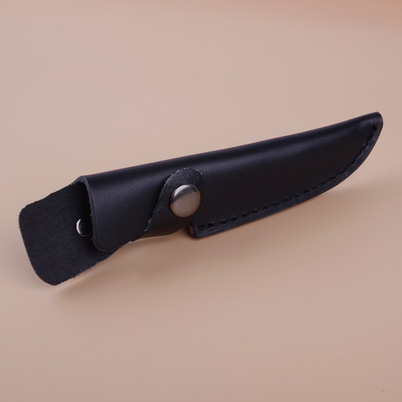 Outdoor Straight Fixed Blade Leather Sheath Scabbard Knife Case Bag Holder Pop