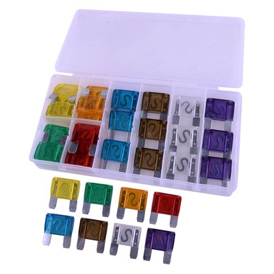 24pcs 20A-100A Large Blade Fuse Assortment Kit For Car Truck Boat
