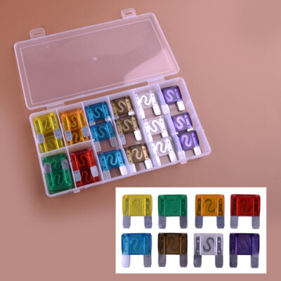24pcs 20A-100A Large Blade Fuse Assortment Kit Fit For Car SUV Truck
