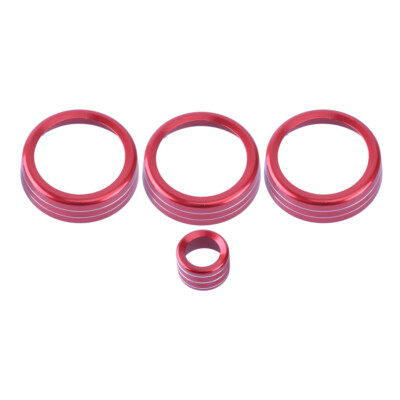 Fit for Range Rover Evoque 2012-2018 Red Aluminum Central Console AC Knob Cover